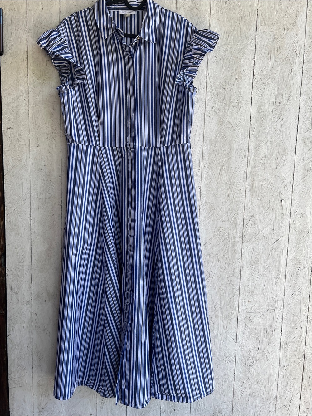 Calvin Klein 100% cotton Striped Button-Front Dress, size 8